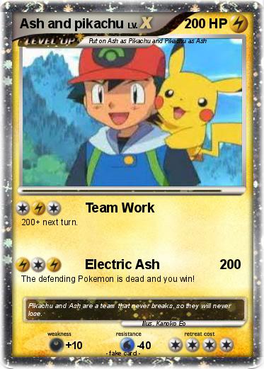 Pokemon Ash and pikachu