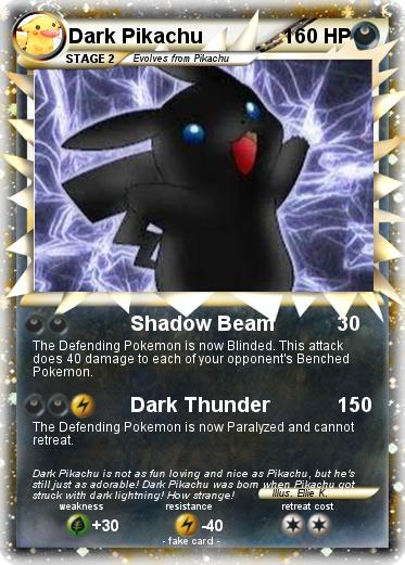 Pokemon Dark Pikachu