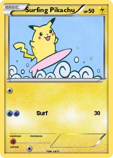 Pokemon Surfing Pikachu
