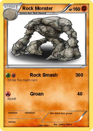 Pokemon Rock Monster