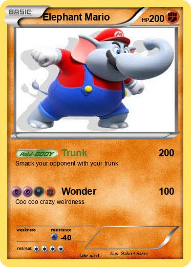 Pokemon Elephant Mario