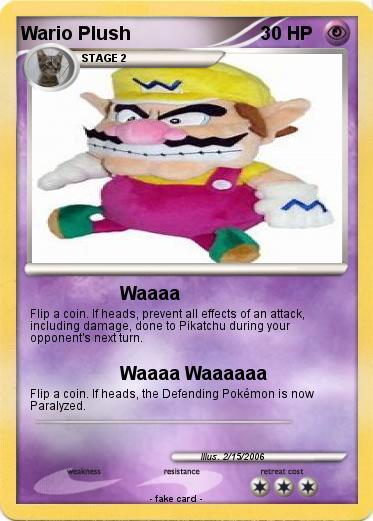 Pokemon Wario Plush