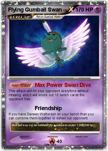 Pokemon Flying Gumball Swan
