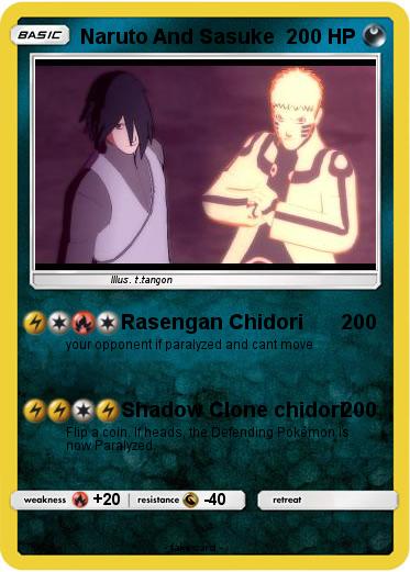 Pokemon Naruto And Sasuke