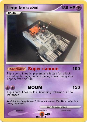 Pokemon Lego tank