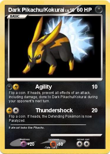 Pokemon Dark Pikachu/Kokurai