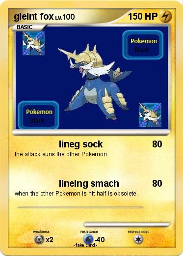 Pokemon gieint fox