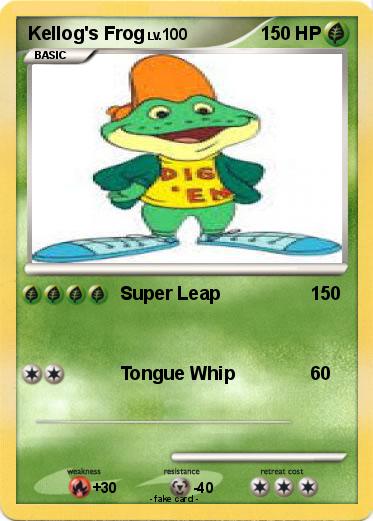 Pokemon Kellog's Frog