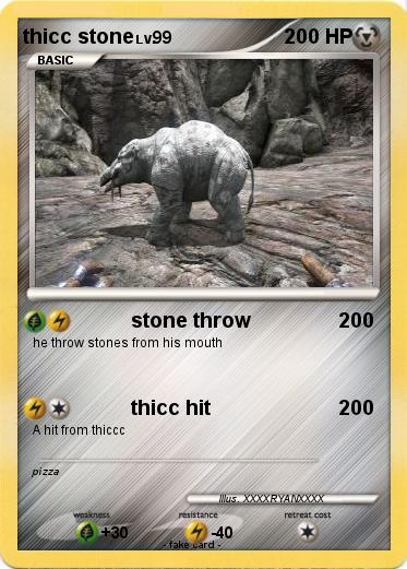 Pokemon thicc stone