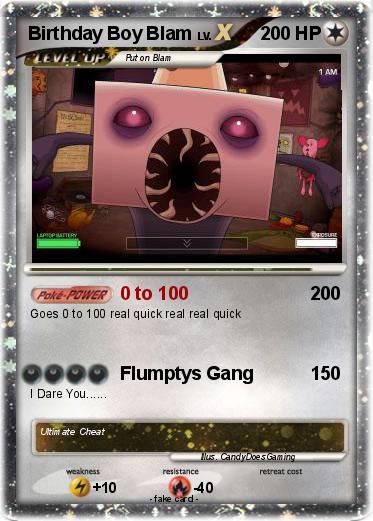 Pokemon Birthday Boy Blam