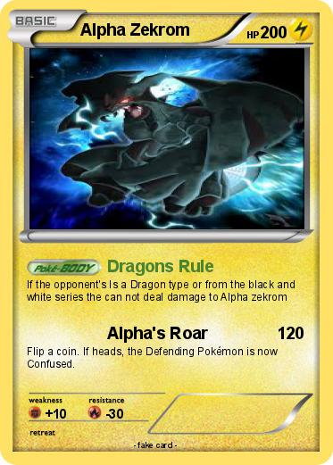 Pokemon Alpha Zekrom