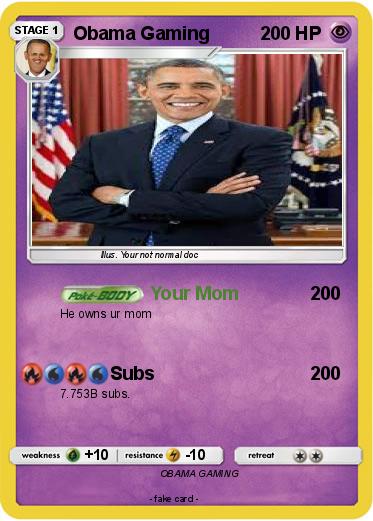 Pokemon Obama Gaming