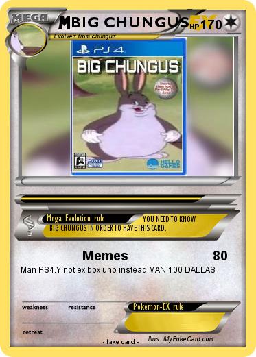 Featured image of post Meme Pokemon Cards Big Chungus : Could it be a vr game!?!?!pic.twitter.com/svwqgfvlba.