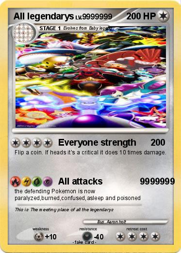 Pokemon All legendarys