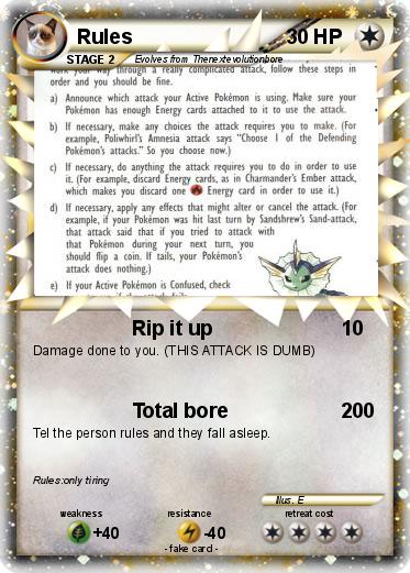 Pokemon Rules