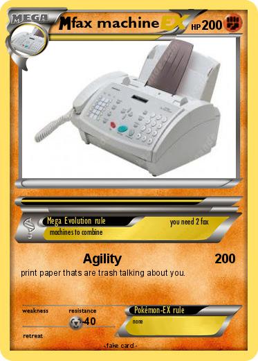 Pokemon fax machine