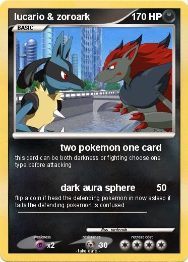Pokemon lucario & zoroark