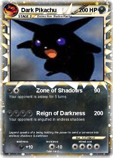 Pokemon Dark Pikachu