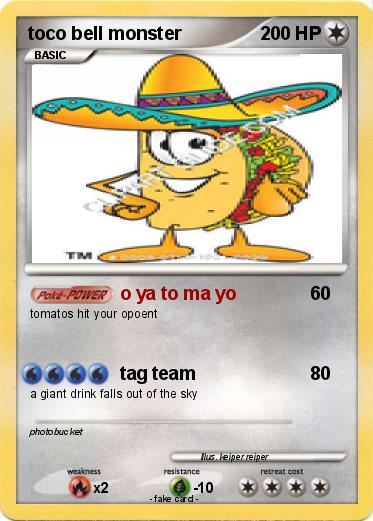 Pokemon toco bell monster