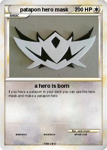 Pokemon patapon hero mask