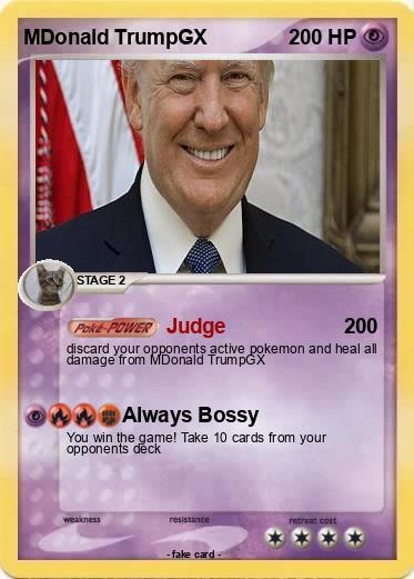 Pokemon MDonald TrumpGX