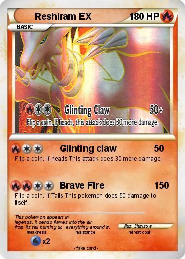 Pokemon Reshiram EX