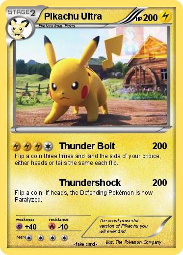 Pokemon Pikachu Ultra
