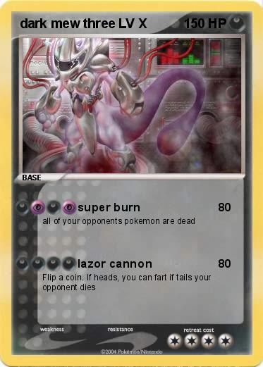 Pokemon dark mew three LV X