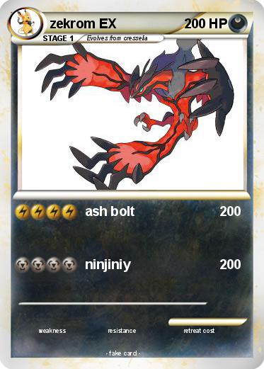 Pokemon zekrom EX