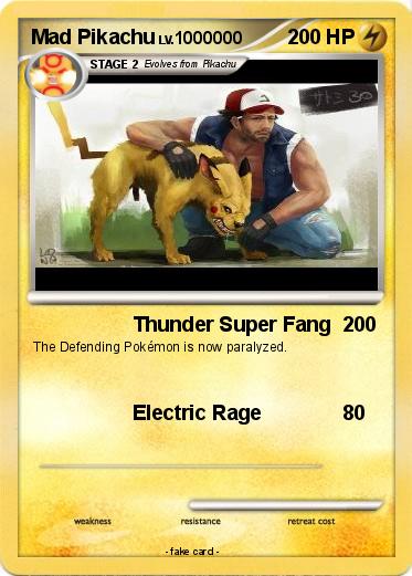 Pokemon Mad Pikachu