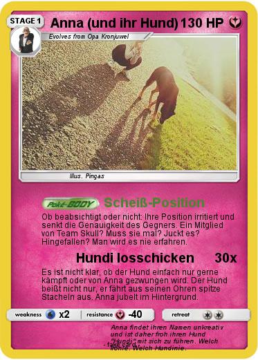 Pokemon Anna (und ihr Hund)