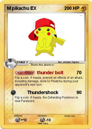 Pokemon M pikachu EX