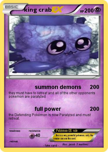 Pokemon king crab