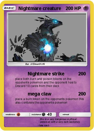 Pokemon Nightmare creature