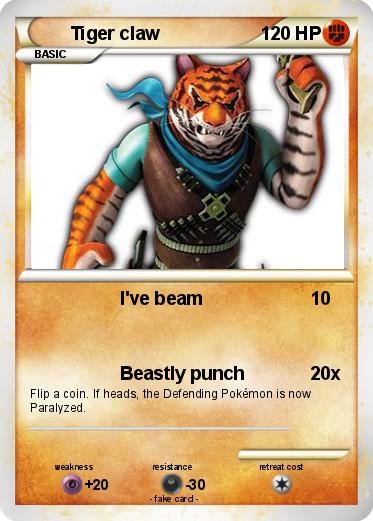 Pokemon Tiger claw