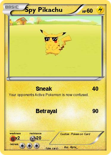 Pokemon Spy Pikachu