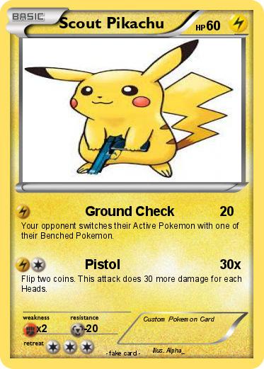 Pokemon Scout Pikachu