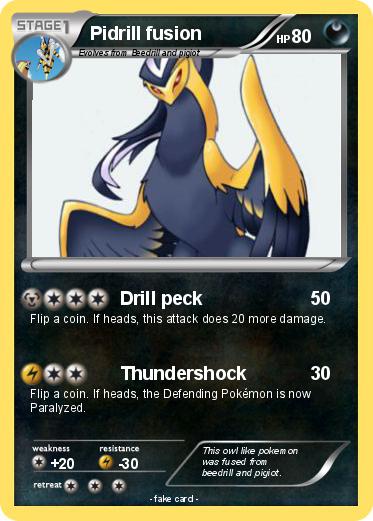 Pokemon Pidrill fusion