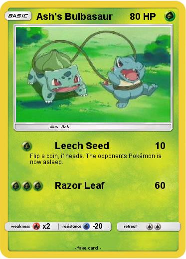 Pokemon Ash's Bulbasaur