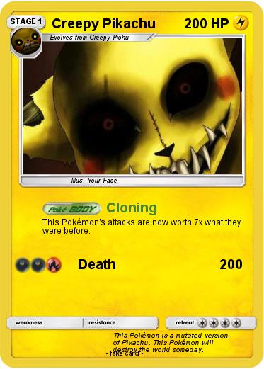 Pokemon Creepy Pikachu