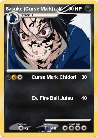 Pokemon Sasuke (Curse Mark)