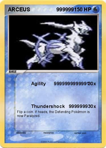 Pokemon ARCEUS                  999999