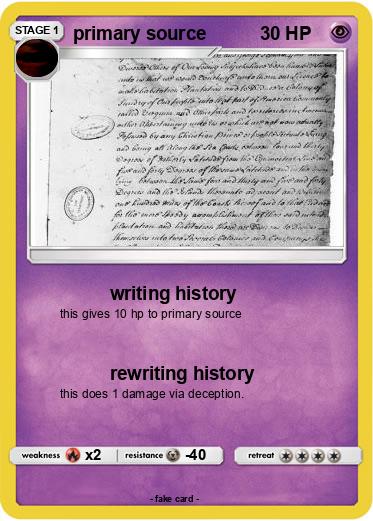 Pokemon primary source