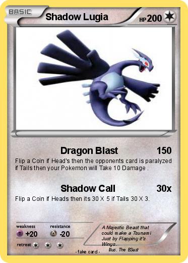 Pokemon Shadow Lugia