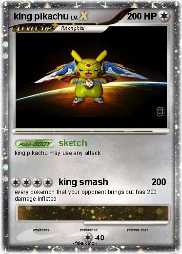 Pokemon king pikachu
