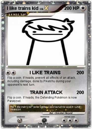 Pokemon I like trains kid