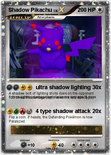 Pokemon Shadow Pikachu