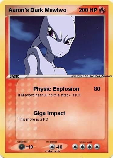 Pokemon Aaron's Dark Mewtwo