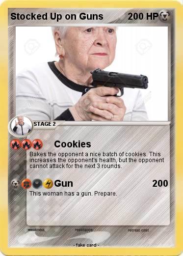 Pokemon Stocked Up on Guns