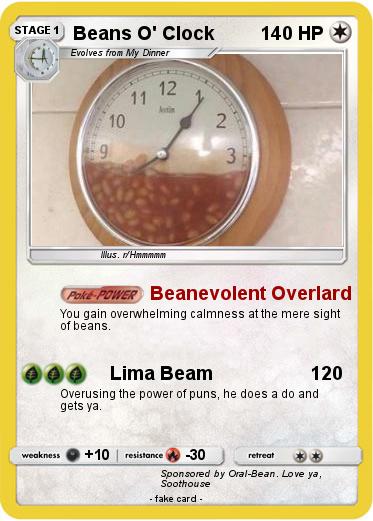 Pokemon Beans O' Clock